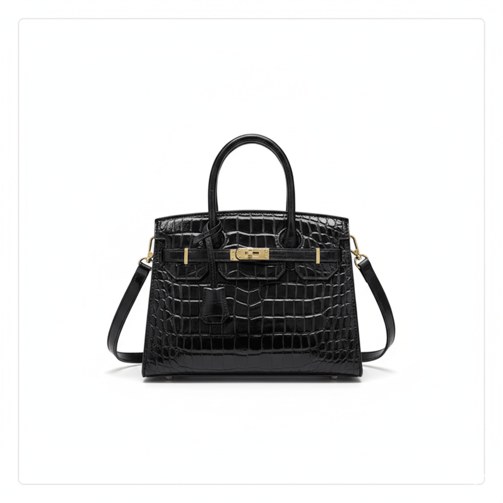 Bolso de Mujer en Piel Sintética Textura Croco Modelo Blinkin