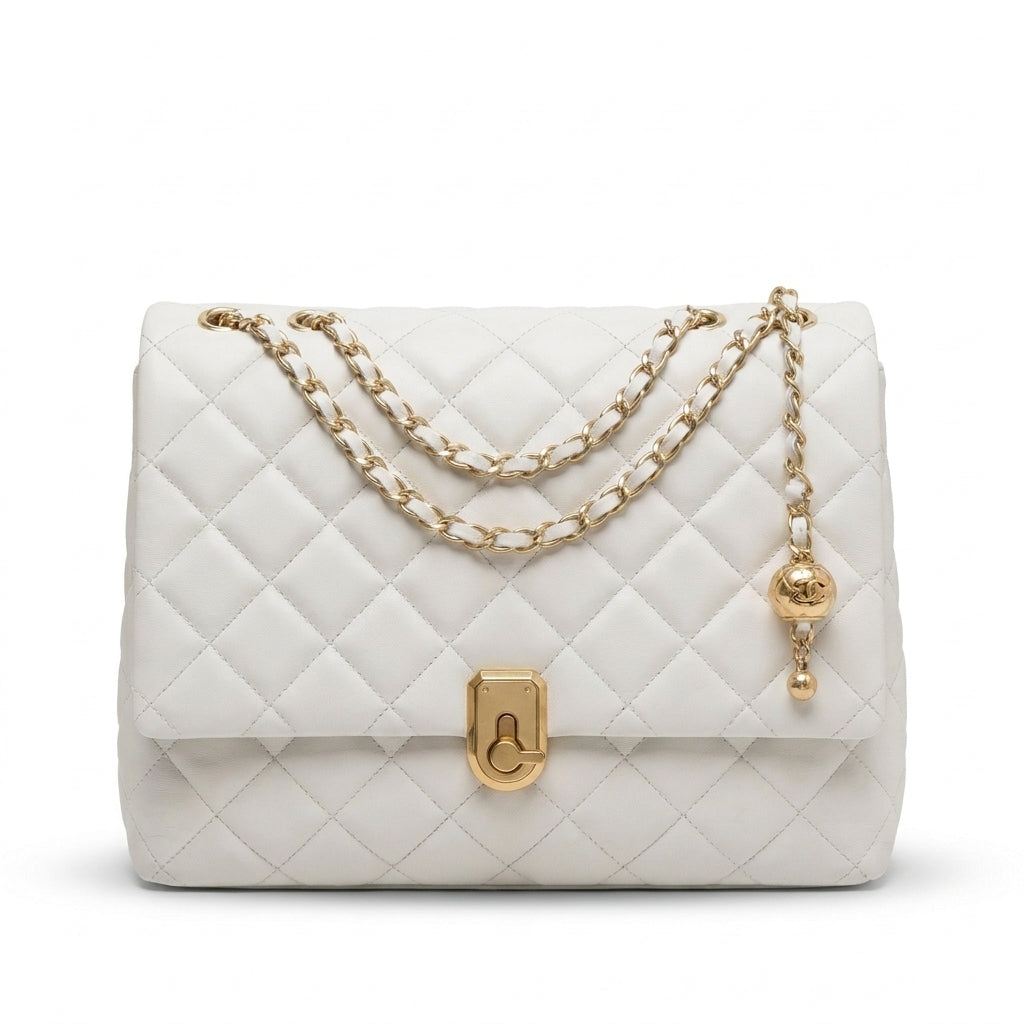 Bolso de Hombro Acolchado para Mujer en Piel Sintética con Cadena Modelo Brisa de Ipanema